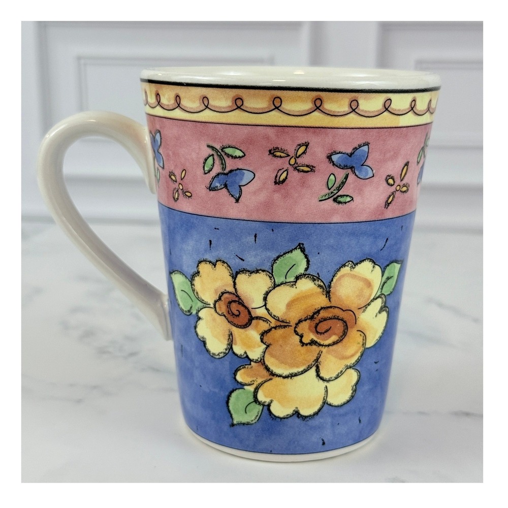 Watercolors by Sango Apricot‎ Jam Coffee Mug 4 1/4" Tall